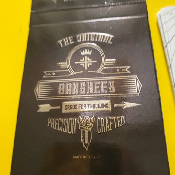 ORIGINAL BANSHEES CARDS FOR THROWING, PRECISION CRAFTED NEW CONDITION, MADE USA - Picture 2 of 9